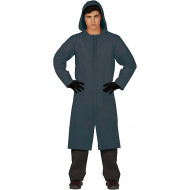 COSTUME CARNEVALE THE GAMER TG M TUNICA GRIGIA CON CAPPUCCIO TRAVESTIMENTI A TEMA FILM SQUID GAME NON ORIGINAL NO ACCESS
