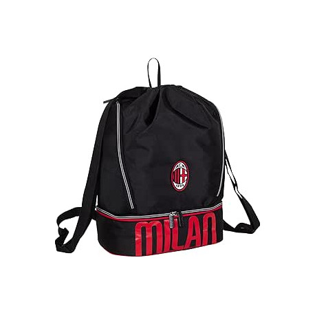 SEVEN BACKPACK AC MILAN 1899 GLORIOUS HISTORY SAKKY ZAINO 45X32X20CM UTILE PER VIAGGI PALESTRA PISCINA OFFICIAL PRODUCT