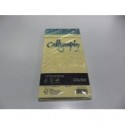 BOX 25 BUSTE PERGAMENA CALLIGRAFY 90G.MQ.110X220MM.COLORE CREMA 05.MADE IN ITALY