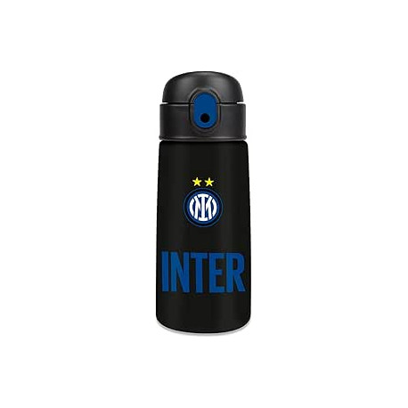 SEVEN BORRACCIA TERMICA KID FC INTERNAZIONALE TAPPO AUTOMATICO C/CANNUCCIA 460ML ACCIAIO INOX304 FREDDO CALDO BPA FREE