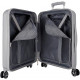 TROLLEY DA VIAGGIO STITCH DISNEY SILVER ABS 4 RUOTE 38X55X20CM VALIGIA BAGAGLIO A MANO DA CABINA CHIUSURE A COMBINAZION