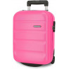 MINI TROLLEY DA VIAGGIO ABS RIGIDO 2 RUOTE FLEX FUCSIA ROLL ROAD VALIGIA CABINA 31X40X20CM 33L CHIUSURA A COMBINAZIONI