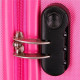 MINI TROLLEY DA VIAGGIO ABS RIGIDO 2 RUOTE FLEX FUCSIA ROLL ROAD VALIGIA CABINA 31X40X20CM 33L CHIUSURA A COMBINAZIONI