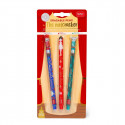 LEGAMI SET THE NUTCHRACKER EDITION 3 PENNE GEL CANCELLABILI INCHIOSTRO ROSSO BLU VERDE SCHIACCIANOCI LEGAMI MILANO ITALY