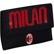 SEVEN PORTAFOGLIO 3 ANTE AC MILAN GLORIOUS HISTORY VELCRO WALLET 1 TASCA PORTAMONETE OFFICIAL PRODUCT SEVEN TORINO ITALY