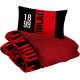 PARURE COPRIPIUMINO 1 PIAZZA AC MILAN 1899 OFFICIAL PRODUCT SACCO COPRIPIUMINO 155X200CM FEDERA 50X80CM 100% COTONE HERM