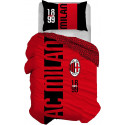 PARURE COPRIPIUMINO 1 PIAZZA AC MILAN 1899 OFFICIAL PRODUCT SACCO COPRIPIUMINO 155X200CM FEDERA 50X80CM 100% COTONE HERM