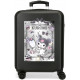 TROLLEY DA VIAGGIO ABS KUROMY CLOSER NERO SANRIO HELLO KITTY VALIGIA DA CABINA 38X21X55CM 4DOPPIE RUOTE CHIUSURA A COMBI