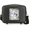 BEAUTY CASE DA VIAGGIO ABS KUROMI CLOSER FEST NERO SANRIO HELLO KITTY NECESER 29X21X15CM CON FASCIA AGGANCIO PER TROLLEY
