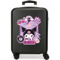 TROLLEY DA VIAGGIO ABS KUROMI WONDER FEST NERO SANRIO HELLO KITTY VALIGIA DA CABINA 38X21X55CM 4 DOPPIE RUOTE