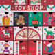CALENDARIO DELL"AVVENTO CASETTA SANTA"S TOY FACTORY TOYS SHOP 24 CASSETTI DECORAZIONI NATALIZIE ASPETTANDO NATALE