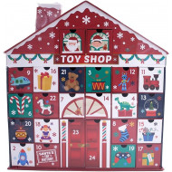CALENDARIO DELL"AVVENTO CASETTA SANTA"S TOY FACTORY TOYS SHOP 24 CASSETTI DECORAZIONI NATALIZIE ASPETTANDO NATALE