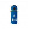 SEVEN FC INTERNAZIONALE BUSTINA SCUOLA CILINDRO IN SILICONE 1 ZIP SUPERIORE A FORMA DI PALLONE 19X6CM OFFICIAL PRODUCT