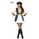 COSTUME CARNEVALE PIRATA DONNA LUXURY TG S VESTITO COMPLETO DI CAPPELLO E CINTURA PER TRAVESTIMENTI A TEMA NO ACCESSORI