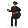 COSTUME CARNEVALE ZORRO 3/4 ANNI VESTITO COMPLETO CAPPELLELLO MASCHERA CAMICIA CINTURA PANTALONI MANTELLO NO ACCESSORI