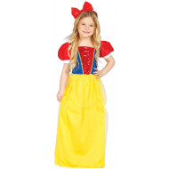 COSTUME CARNEVALE PRINCIPESSA DEL BOSCO 3/4 ANNI VESTITO PER TRAVESTIMENTI A TEMA FAVOLE BIANCANEVE ABITO NO ACCESSORI