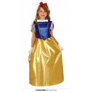COSTUME CARNEVALE PRINCIPESSA DEL BOSCO 3/4 ANNI VESTITO PER TRAVESTIMENTI A TEMA FIABE FAVOLE DI BIANCANEVE NO ACCESSOR