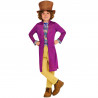 COSTUME CARNEVALE WILLY WONKA 5/6ANN VESTITO CHARLIE FABRICA DI CIOCCOLATO CAPPOTTO GILET PANTALONI CAPPELLO NO ACCESSOR