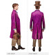 COSTUME CARNEVALE WILLY WONKA M48/50 VESTITO FABRICA DI CIOCCOLATO CAPPOTTO GILET PANTALONI SCIARPA CAPPELLO NO ACCESSO