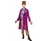 COSTUME CARNEVALE WILLY WONKA M48/50 VESTITO FABRICA DI CIOCCOLATO CAPPOTTO GILET PANTALONI SCIARPA CAPPELLO NO ACCESSO
