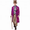 COSTUME CARNEVALE WILLY WONKA M48/50 VESTITO FABRICA DI CIOCCOLATO CAPPOTTO GILET PANTALONI SCIARPA CAPPELLO NO ACCESSO