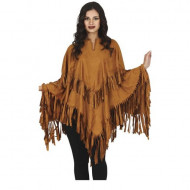 PONCHO COSTUME CARNEVALE INDIANA APACHES TG.M 40/42 PER TRAVESTIMENTI A TEMA SIOUX TRIBÙ INDIANE NO ACCESSORI