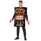 COSTUME CARNEVALE DA SLOT MACHINE TG L 52/54 UOMO VESTITO JACKPOT TUNICA PER TRAVESTIMENTI A TEMA CASINÒ NO ACCESSORI