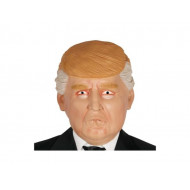 MASCHERA CARNEVALE IN LATTICE MR.PRESIDENT U.S.A.DONALD TRUMP PRESIDENTE STATI UNITI D AMERICA MASCHERA COPRICAPO GUIRCA