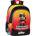 ZAINO ORGANIZZATO 3 ZIP SKIFIDOL ITALIAN BRAINROT CAPUCHINO ASSASSINO SCUOLA TEMPO LIBERO 44X33X22CM PANINI SCUOLA ITALY