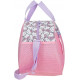 BORSA DA VIAGGIO E DA PALESTRA HELLO KITTY MY FAVOURITE BOW 40X28X22CM ROSA BIANCO E LILLA JOUMMA BAGS OFFICIAL PRODUCT