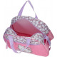 BORSA DA VIAGGIO E DA PALESTRA HELLO KITTY MY FAVOURITE BOW 40X28X22CM ROSA BIANCO E LILLA JOUMMA BAGS OFFICIAL PRODUCT