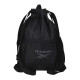 GYM SAC REEBOK DENA BLACK 34X44CM ZAINETTO NERO A SACCA CON SPALLACCI TASCA CON ZIP PER SCUOLA LAVORO E TEMPO LIBERO