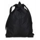 GYM SAC REEBOK DENA BLACK 34X44CM ZAINETTO NERO A SACCA CON SPALLACCI TASCA CON ZIP PER SCUOLA LAVORO E TEMPO LIBERO