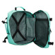 ZAINO BORSA DA VIAGGIO E DA LAVORO 2 CERNIERE MOVOM FOSTER TURCHESE 30X44X18CM MULTITASCHE CON FASCIA AGGANCIO TROLLEY