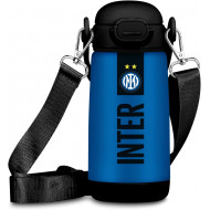 SEVEN BORRACCIA TERMICA KID FC INTERNAZIONALE CON TRACOLLA TAPPO C/CANNUCCIA 400ML ACCIAIO INOX304 FREDDO CALDO BPA FREE