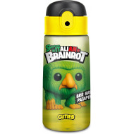 SEVEN BRAINROT BRR BRR PATAPIM CUTIES BORRACCIA TERMICA C/PORTA BORRACCIA TAPPO C/CANNUCCIA 460ML ACCIAIO INOX BPA FREE