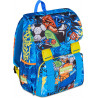 MITAMA PRO ZAINO SCUOLA ESTENSIBILE 4 ZIP TRIPLO SCOMPARTO TIGERPLAY28X38X33CM 28LT 2 TASCHE LATERALI MITAMA SEVEN ITALY