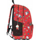 ZAINO SCUOLA ORGANIZZATO HELLO KITTY LEIS ROSSO 2 ZIP 2 SCOMPARTI 31LITRI 32X43X22CM GADGET OMAGGIO PANINI SCUOLA ITALY