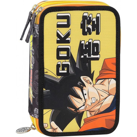 ASTUCCIO 3 ZIP A LIBRO DRAGON BALL SUPER CONTIENE 45PZ PASTELLI PENNARELLI PENNE CANCEL E ACCESSORI SCUOLA PANINI ITALY