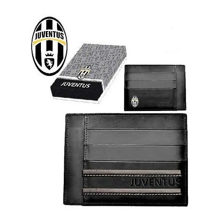 PORTACARTE DI CREDITO FC JUVENTUS 100% PELLE PRODOTTO UFFICIALE