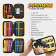 ASTUCCIO 3 ZIP A LIBRO DRAGON BALL SUPER CONTIENE 45PZ PASTELLI PENNARELLI PENNE CANCEL E ACCESSORI SCUOLA PANINI ITALY