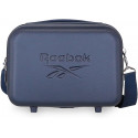 BEAUTY DA VIAGGIO ABS RIGIDO REEBOK FRANKLIN BLU 29X21X15CM CON FASCIA ELASTICA PER AGGANCIO AL TROLLEY OFFICIAL PRODUCT