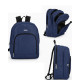 ZAINO SCUOLA ORGANIZZATO COMIX LUREX BLU GLITTER 32X43X23CM 31L 3 ZIP 2 TASCHE CON ZIP PANINI SCUOLA ITALY