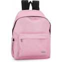 ZAINO SCUOLA AMERICANO COMIX LUREX ROSA AZZ.GLITTER 30X40X17CM 24 LITRI 1 ZIP 1+1TASCA CON ZIP COMIX PANINI SCUOLA ITALY