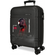 TROLLEY ABS DA VIAGGIO 4DOPPIE RUOTE SPIDER MAN TECNOLOGY MARVEL VALIGIA CABINA 40X20X55CM ROSSA 2CHIUSURE A COMBINAZION