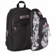 SEVEN ZAINO SCUOLA DUAL DETACH DOPPIO SCOMPARTO 1 STACCABILE ZAINO GRIGIO AZZURRO 30X44X24CM 32L TASCHE PC E BORRACCIA