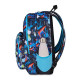 SJ SEVEN JUNIOR ZAINO SCUOLA DOPPIO SCOMPARTO SJ GANG EVER FLUID GAME BOY PALLA CALCIO 30X42X23CM TASCA PORTA BORRACCIA