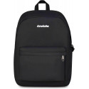 ZAINO SCUOLA INVICTA NERO CARLSON PLAIN GRS BACKPACK 42X30X18CM 1ZIP MONOSCOMPARTO TASCA PC GARANZIA 4 ANNI SEVEN ITALY