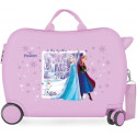TROLLEY DA VIAGGIO CAVALCABILE ABS 4 RUOTE FROZEN THIS TOGETHER 50X38X20CM LILLA CON TRACOLLA VALIGIA DA CABINA