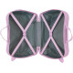 TROLLEY DA VIAGGIO CAVALCABILE ABS 4 RUOTE FROZEN THIS TOGETHER 50X38X20CM LILLA CON TRACOLLA VALIGIA DA CABINA